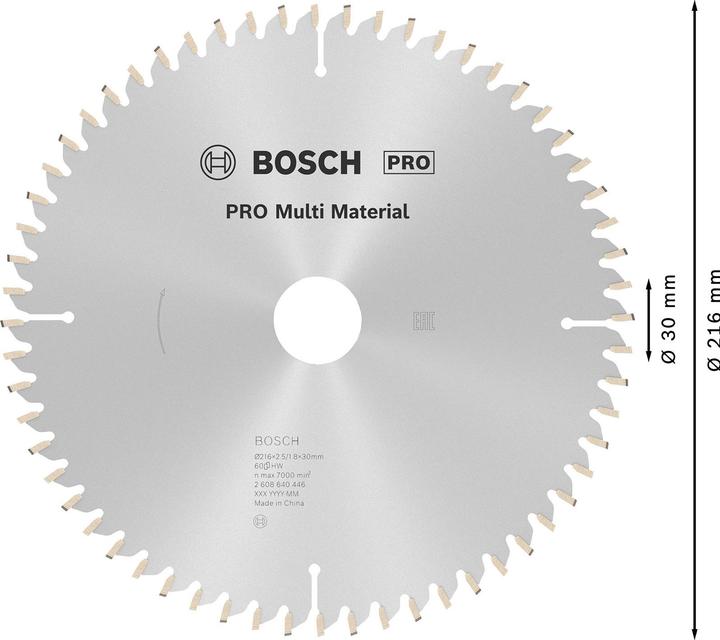 Productafbeelding Bosch Professional Zubehör Cirkelzaagblad Multi Materiaal