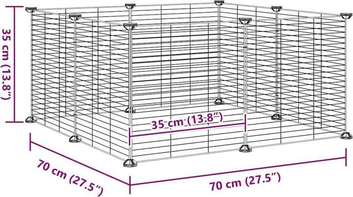 Produktbild vidaXL Haustierkäfig