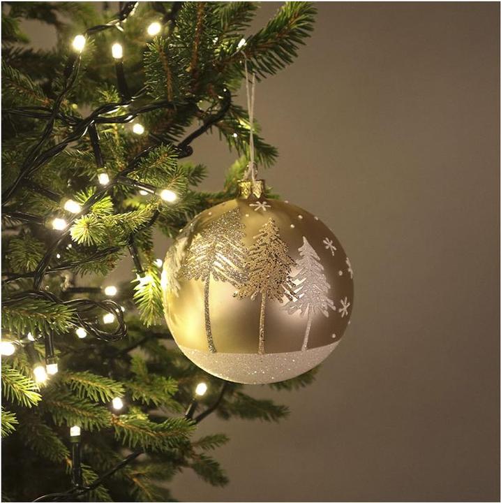 Produktbild Fs-Star Weihnachtskugel gold 10cm 6er Set (6x)