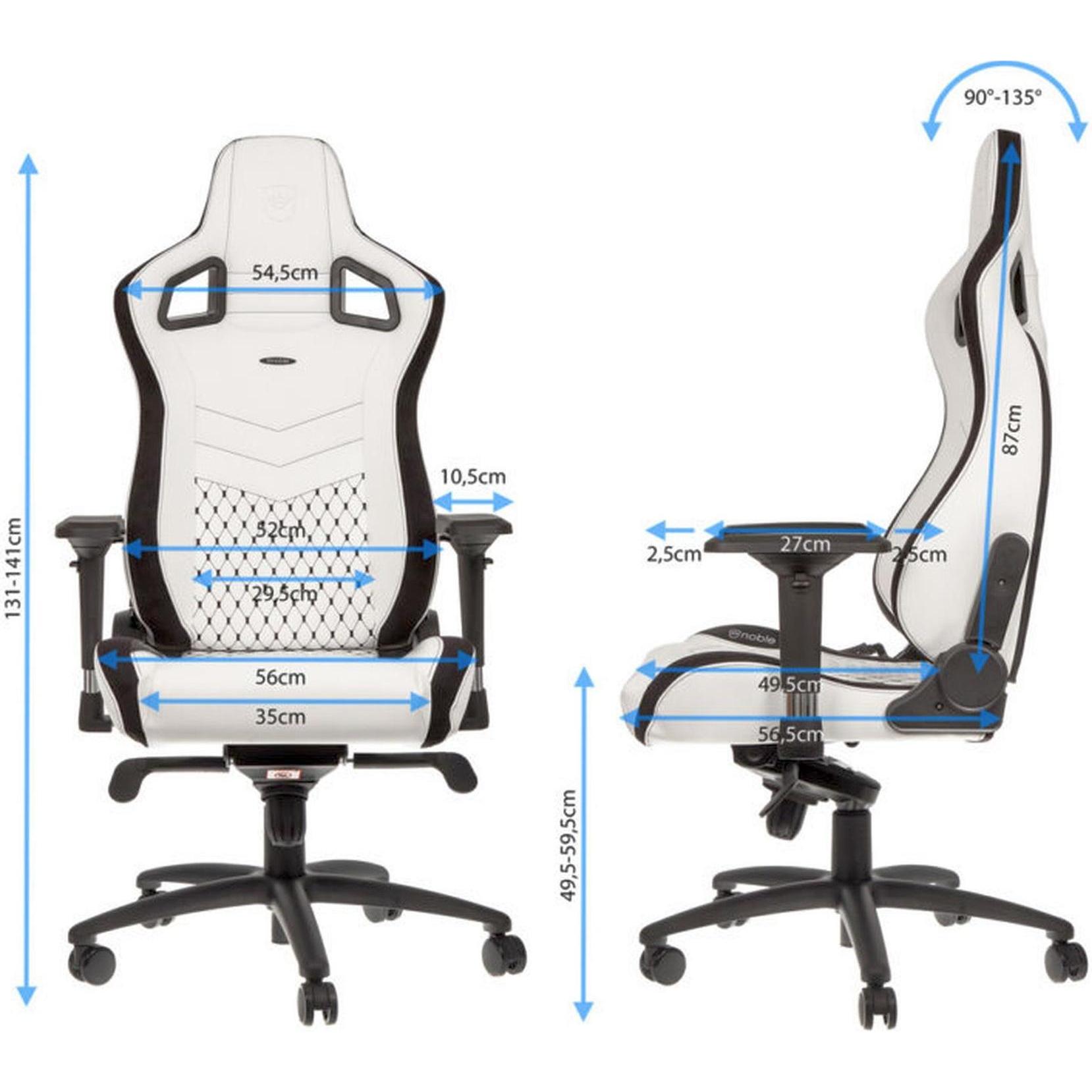 Thumbnail - noblechairs Epic, Gaming Stuhl, Weiss, Schwarz