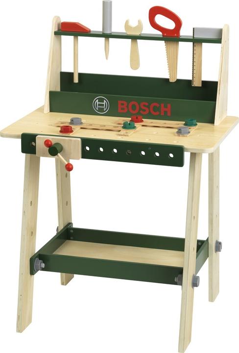 Theo Klein Klein Toys Bosch - speelgoed werkbank - 16-delig - hout - meerkleurig