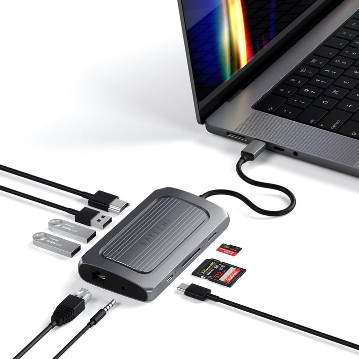 Produktbild Satechi USB-C-Station/Replikator (U4MA3M) (USB-C, 7 Ports)