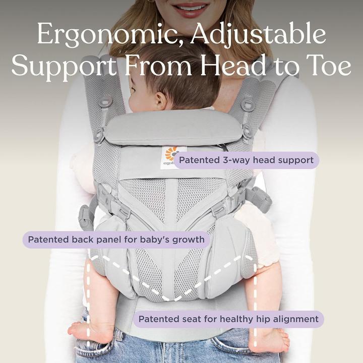 Actual product image Ergobaby Omni Classic Mesh Baby Carrier, light green