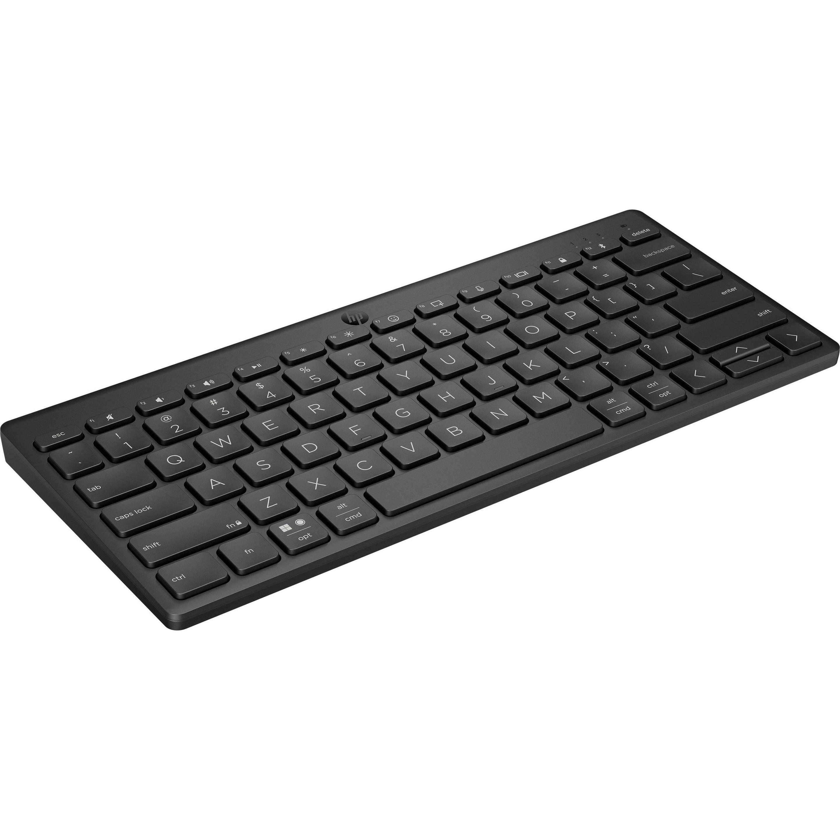 HP 350 Compact (DE, Kabellos), Tastatur, Schwarz
