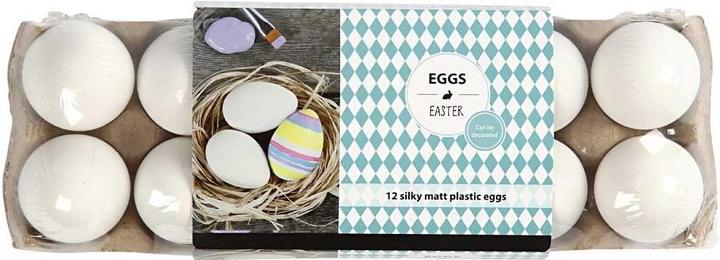 Actual product image Creativ Company Plastic Eggs (12 x, 6 x 6 x 6 cm)