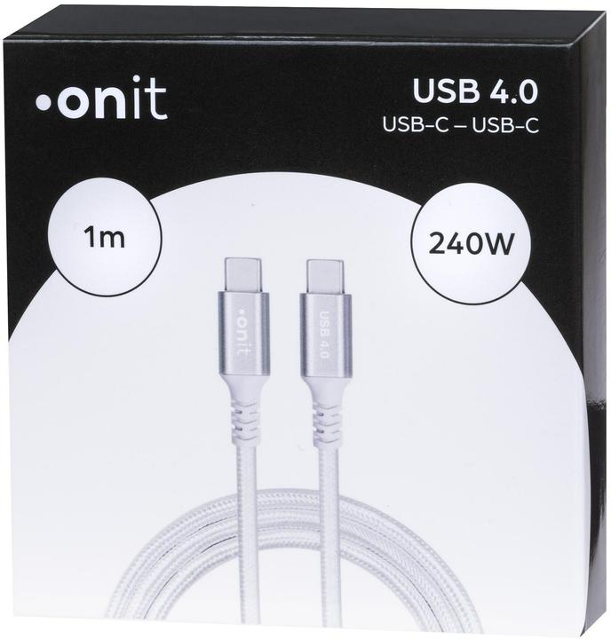 Produktbild Onit USB4-Kabel Premium USB C - USB C 1 (1 m, USB 4.0, 240 W)