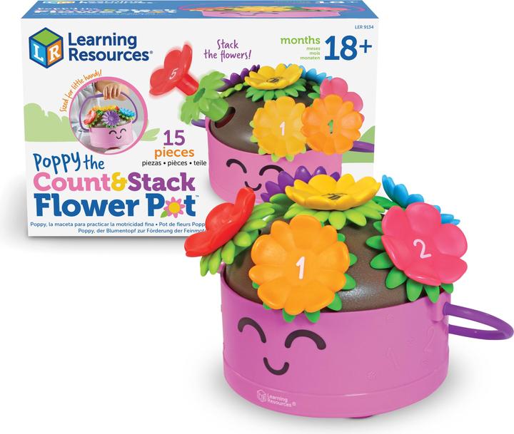 Produktbild Learning Resources Poppy the Count & Stack Flower Pot