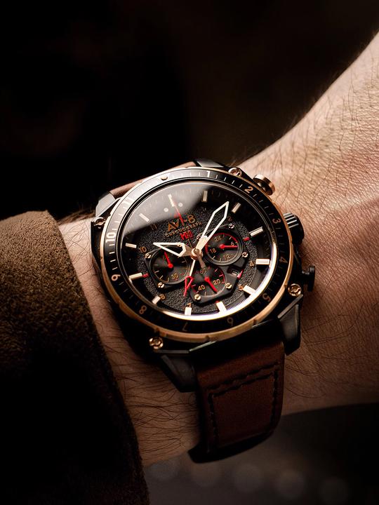 Actual product image AVI-8 AV-4100-09 (Chronograph)