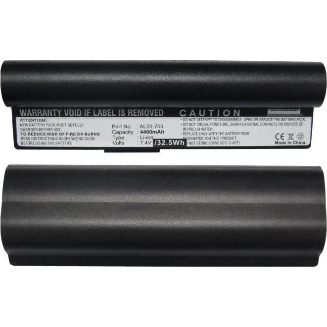 CoreParts Laptop Battery for Asus (4400 mAh), Notebook Akku, Schwarz