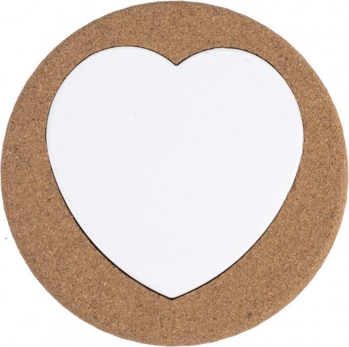 Actual product image Glorex Cork coasters with ceramic