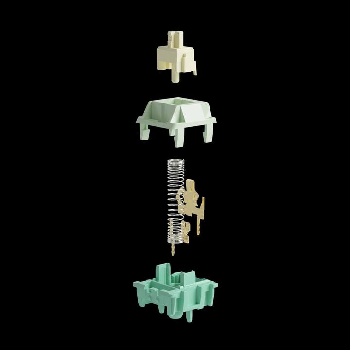 Actual product image Akko Cilantro Switch, mechanisch, 5-Pin, linear, MX-Stem, 36g - 45 Stück, lubed