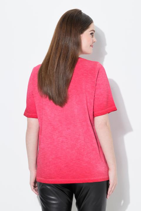 Produktbild Ulla Popken T-Shirt, Trachtenmotiv, Classic, V-Ausschnitt, Halbarm (54)