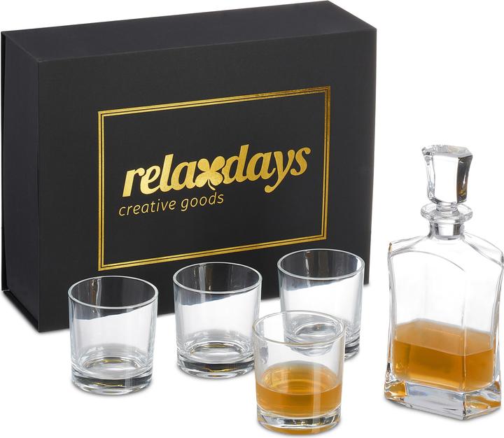 Productafbeelding Relaxdays 5-delige whisky set (3.45 dl, 1 x, Whiskyglas)