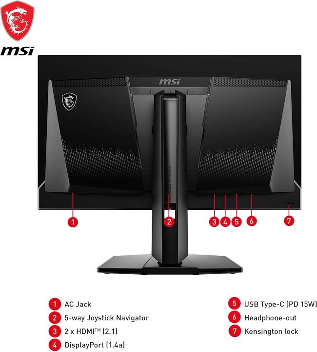 Image du produit MSI MAG 271QPX QD-OLED (2560 x 1440 pixels, 26.50")