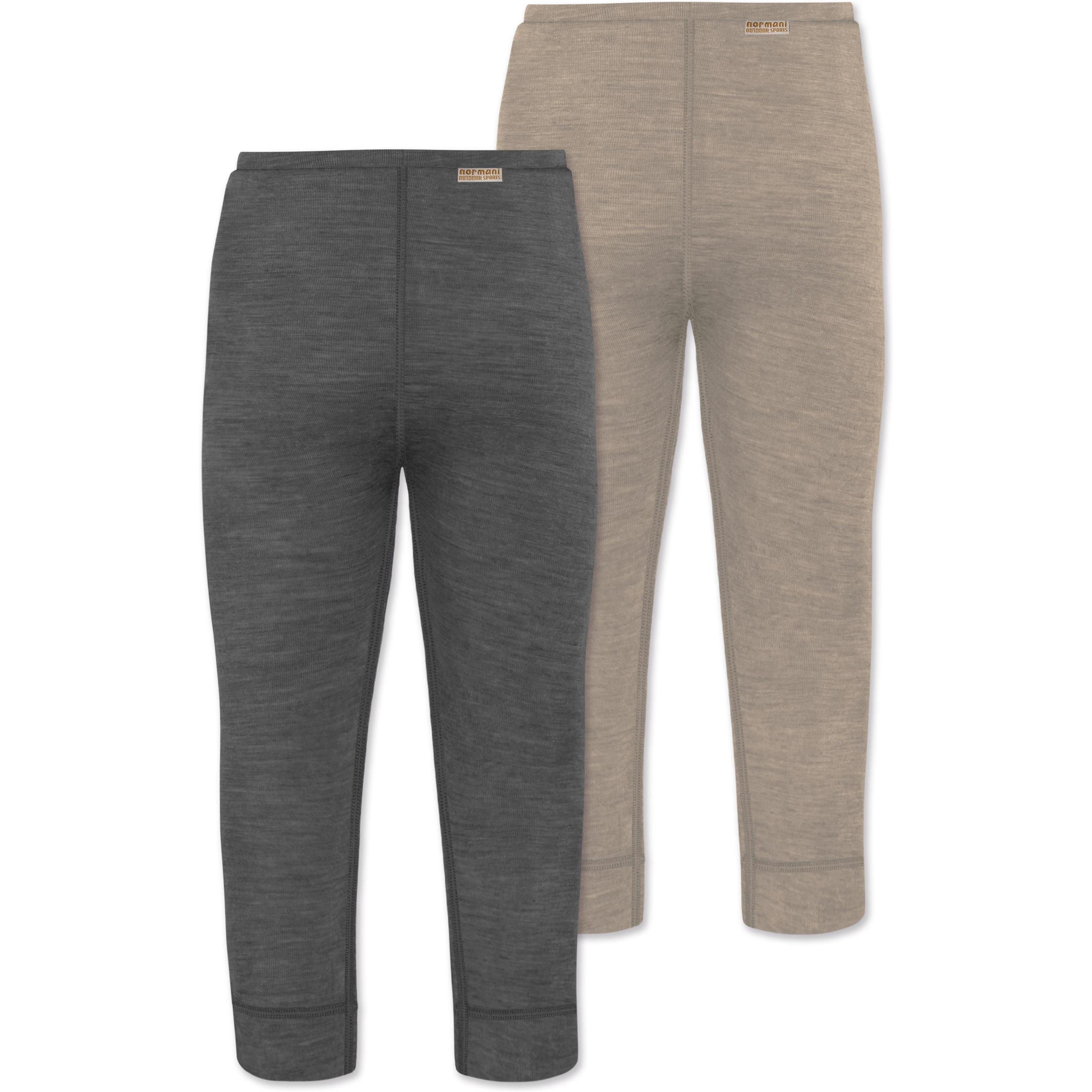 Thumbnail - Normani, Herren, Hosen, 2er Pack Baby Merino Hose „Tutira" - 9507, Beige, (62)