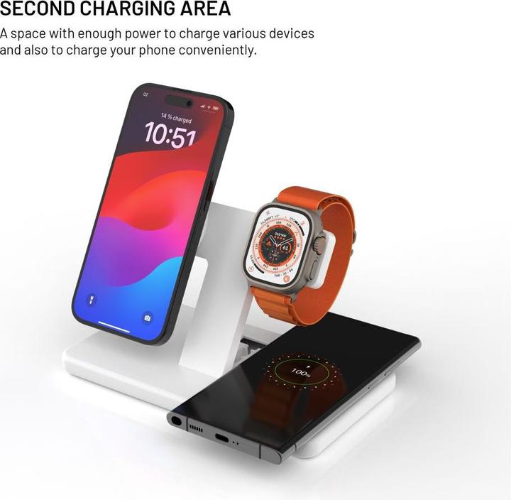 Actual product image Fixed MagPowerstation, biały (37 W)