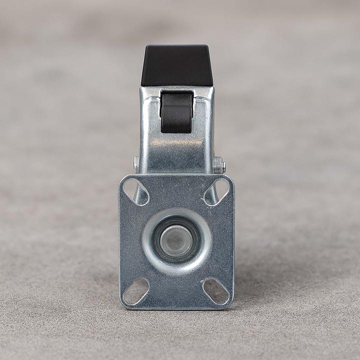 Image du produit Wiltec Kit 4x Roulettes pivotantes 75mm avec Frein Plastique Plaque de montage 75kg/roue Transport Meuble