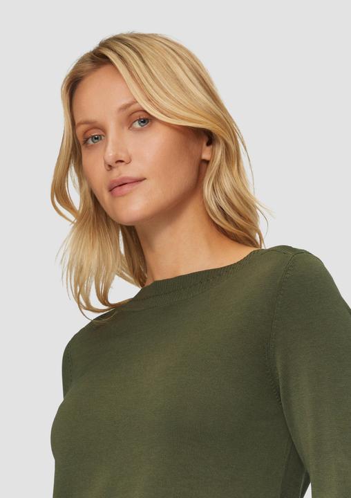 Produktbild S.Oliver Strickpullover Strickpullover mit U-Boot-Ausschnitt (34)