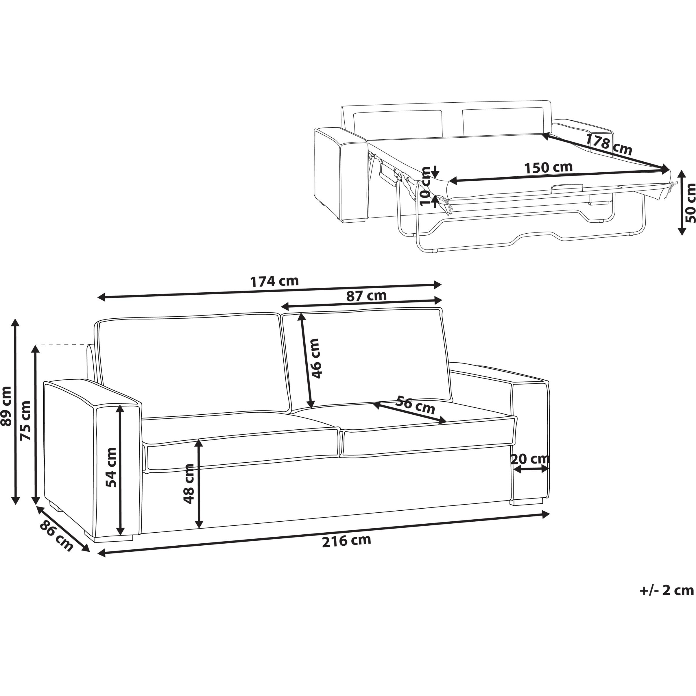 Thumbnail - Beliani, Sofa, Vuokatti
