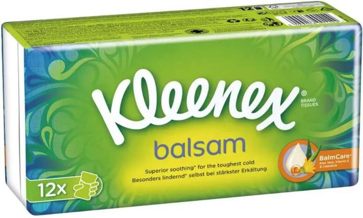 Immagine prodotto Kleenex Fazzoletti balsamici a 4 veli bianchi con 9 fazzoletti 16 x 12 pezzi.