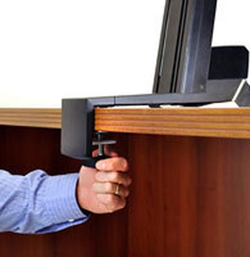 Produktbild Ergotron desk stand, WorkFit-S dual, adjustable, 24 inch VESA +, lift, r (Tisch, 24", 12.70 kg)