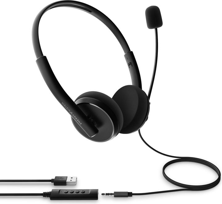 Produktbild Energy Sistem Office 2+ Kopfhörer Verkabelt Kopfband Büro/Callcenter USB Typ-A Schwarz (Kabelgebunden, USB-A)