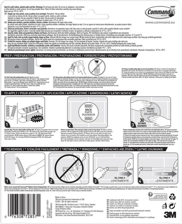 Command Bath Mirror (Ø 17.5 cm)