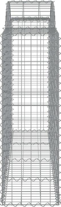 Produktbild VidaXL Gabionen mit Hochbogen 50Stk. 200 x 50 x 120/140cm Verzinktes Eisen