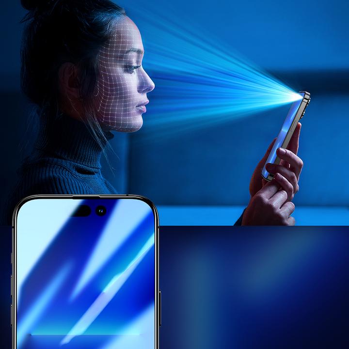 Actual product image Joyroom Full screen tempered glass, privatizing JR-P03 for Apple iPhone 14 Plus 6.7 " (1 Piece, Apple iPhone 14 Plus)