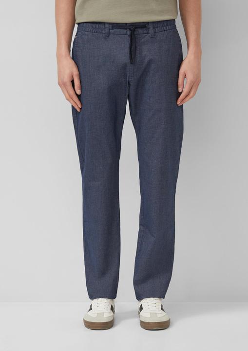 Immagine prodotto s.Oliver Phoenix: Fein gemusterte Chino mit Elastikbund (W33/L34)