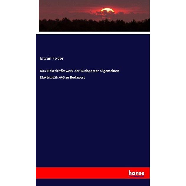 Das Elektrizitätswerk der Budapester allgemeinen Elektrizitäts-AG zu Budapest, Fachbücher von István Fodor