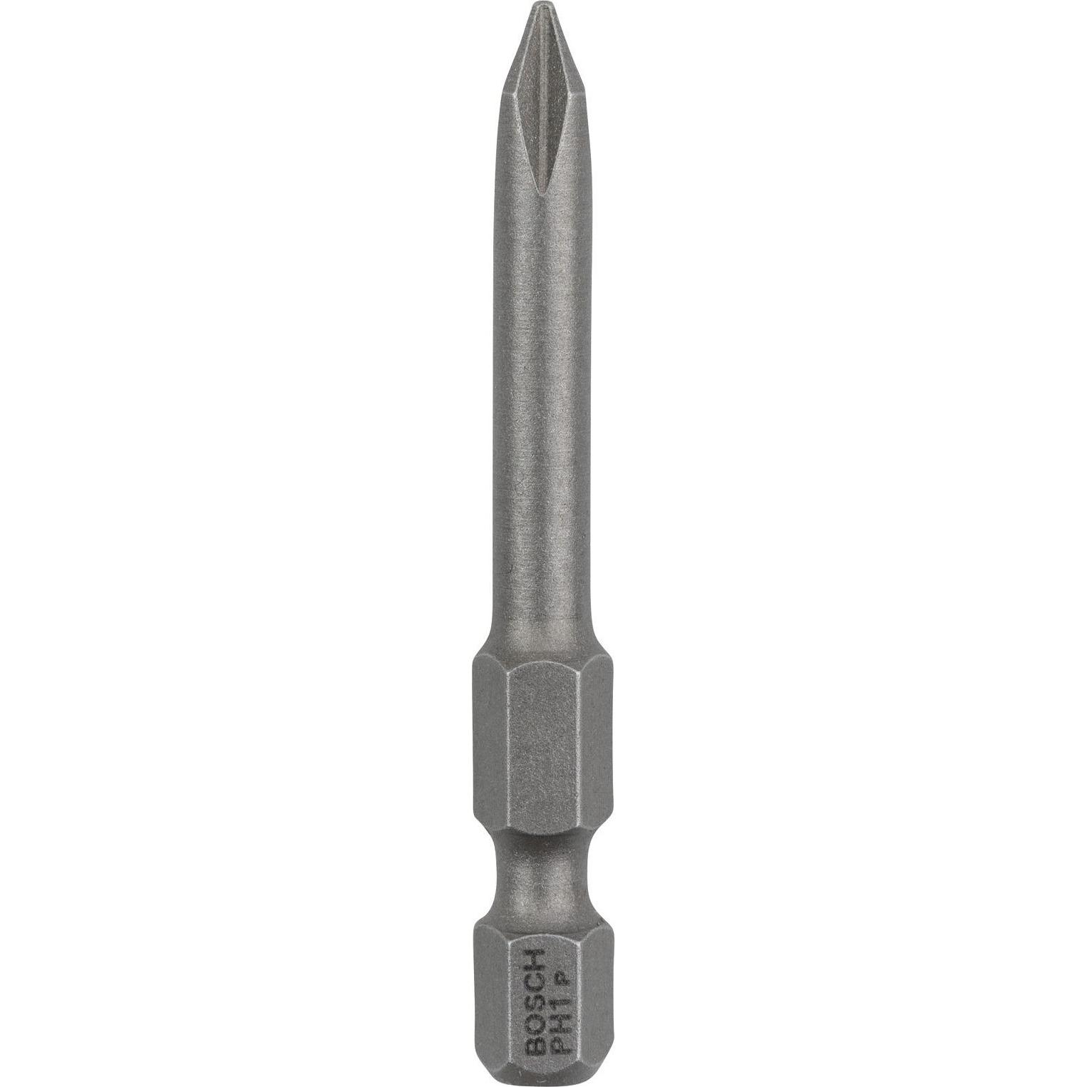 Bosch Professional Zubehör, Bits, Schrauberbit Extra-Hart PH 1, 49 mm, 25er-Pack (Kreuz Phillips PH M1)