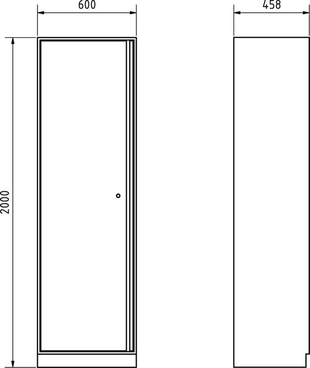 Produktbild Kraftwerk Hochschrank (60 cm, 200 cm)