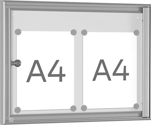 Image du produit kaiserkraft Vitrine d'affichage pour l'intérieur (Tableau magnétique, 50 x 38 cm)