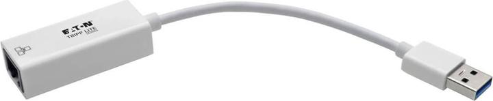 Actual product image Eaton USB 3.0 to Gigabit Ethernet NIC Network Adapter 10/100/1000Mbps White (USB, RJ45 Gigabit Ethernet (1x))