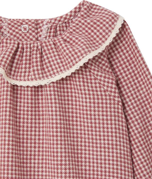 Produktbild Vertbaudet Mädchen Flanellbluse mit Vichykaro und Rüschenkragen (62)