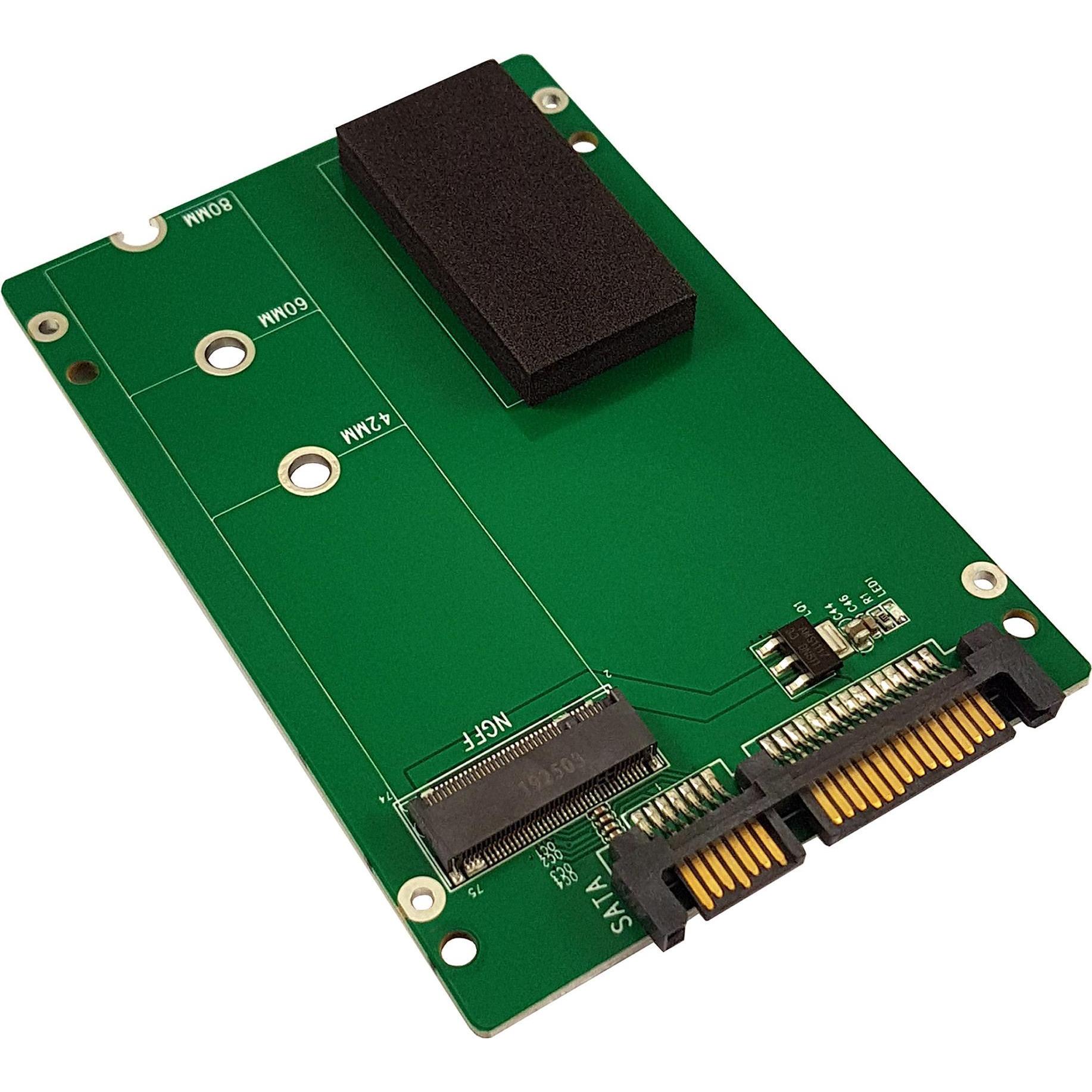 LC-Power LC-ADA-M2-NB-SATA Schnittstellenkarte/Adapter Eingebaut, Kontrollerkarte