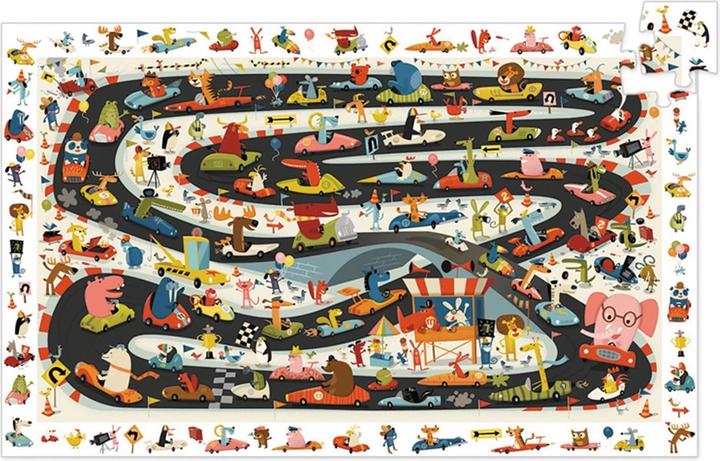 Produktbild Djeco Puzzle Rallye 54 Teile (54 Teile)