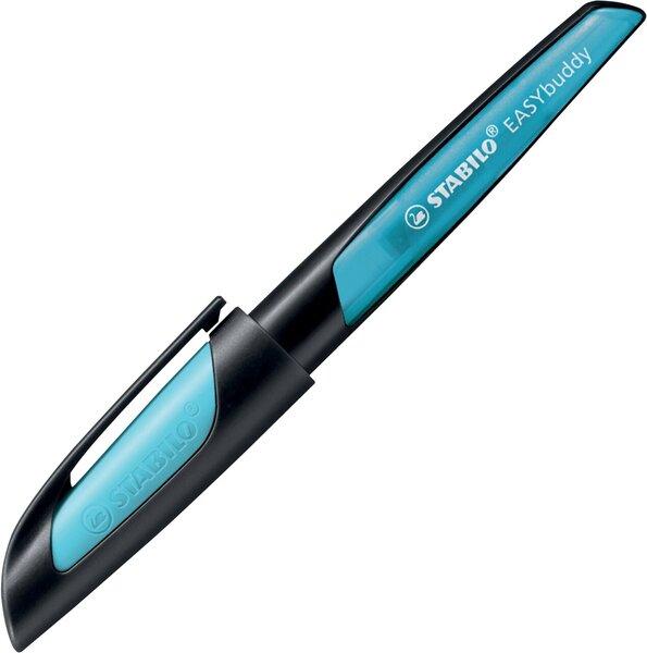 Immagine prodotto STABILO Stilografica EASYbuddy per la scuola con pennino standard (Nero/Blu chiaro, 1 x)