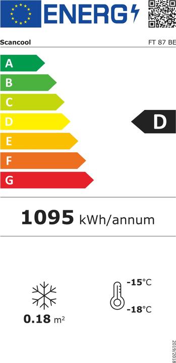 Energie-Label Scandomestic FT 87 BE (85 l)