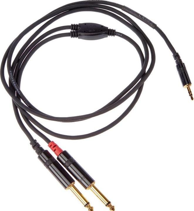 Image du produit Cordial CFY 1,5 WPP - Câble adaptateur en Y - jack 3,5 mm - 2x jack mono 6,3 mm (1.50 m, Câble AUX, Câble jack 6,3 mm)