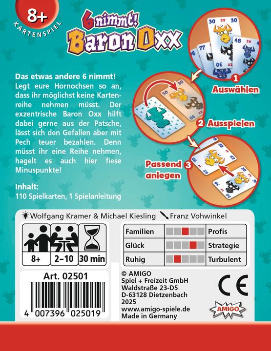 Productafbeelding Amigo 6 nimmt! Baron Oxx, d (Duits)