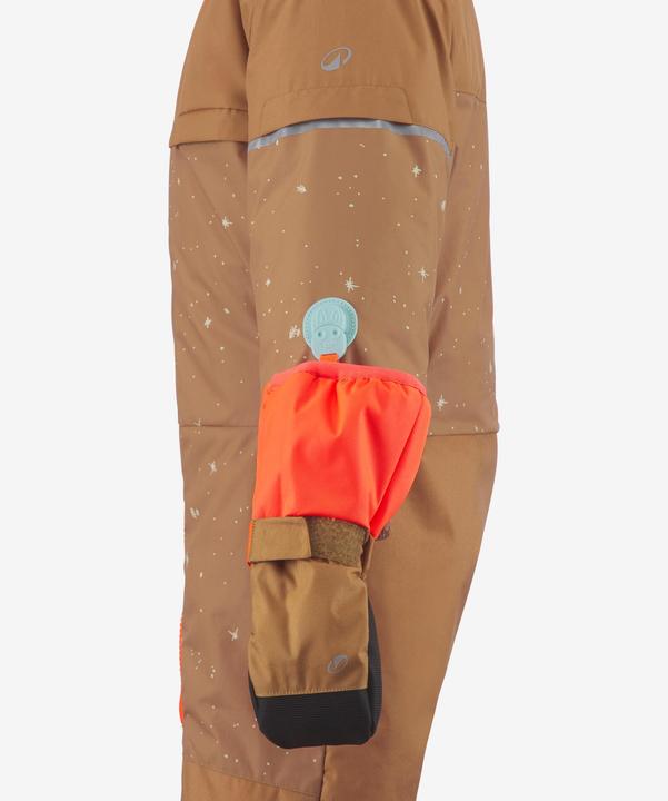 Actual product image Wedze Skioverall Kinder 1 – 5 Jahre warm justierbar - 500 Toddler braun/orange