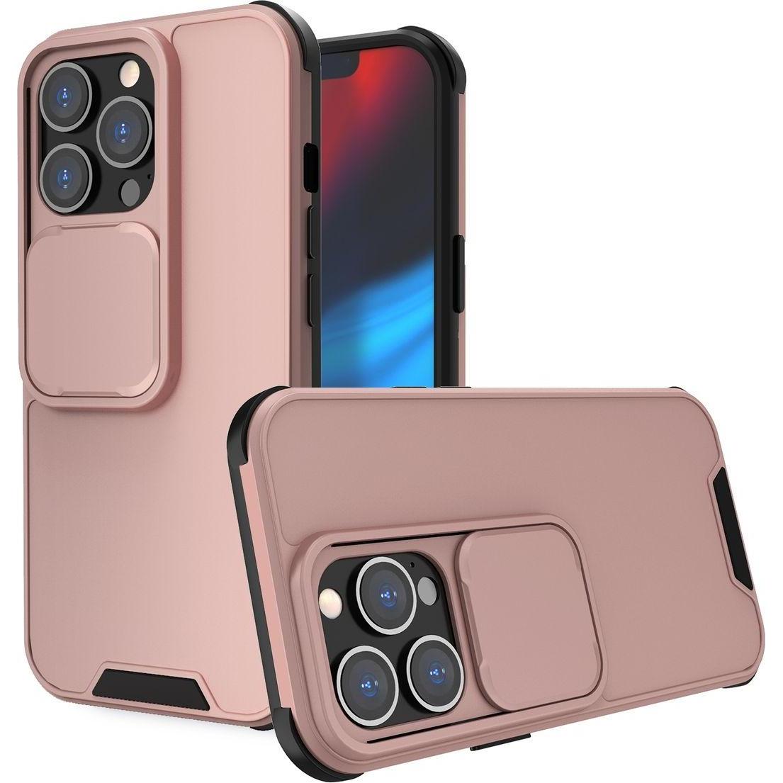 König Design Hülle Handy Schutz für Apple iPhone 13 Pro Case Cover Tasche Etuis Bumper Rosa (Apple iPhone 13 Pro), Smart...