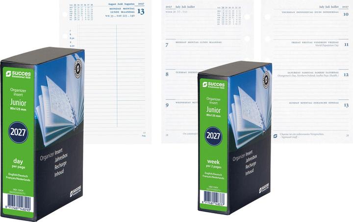 Image du produit Succes Junior recharge 1 jour par page - Blanc (1 jour / 1 page)