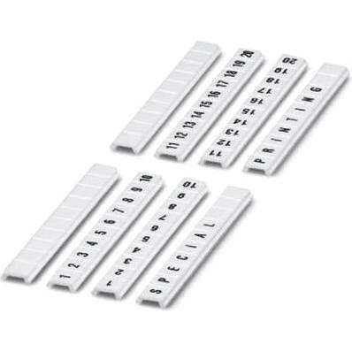 Phoenix Contact PHOE Klemmenmarkierung, Elektronikkabel + Stecker, Weiss