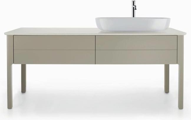 Actual product image Duravit Vanity unit LUV 743x1388x570mm Be re taupe satin finish