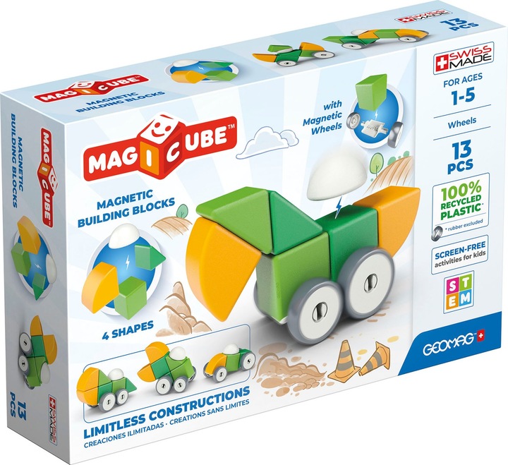 Produktbild Geomag Shapes GREEN line Wheels