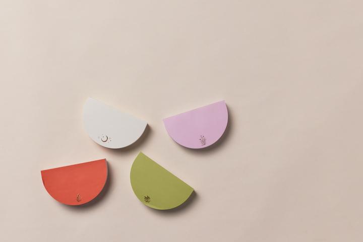 Produktbild Designworks Half Moon Notepad Mineral Magic (Blanko)
