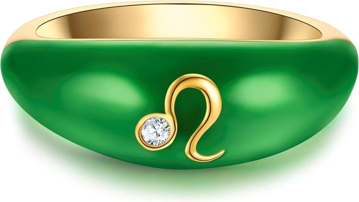 Immagine prodotto Glanzstücke München Anello da donna segno zodiacale Leone - 35980 (60, 925 Argento)